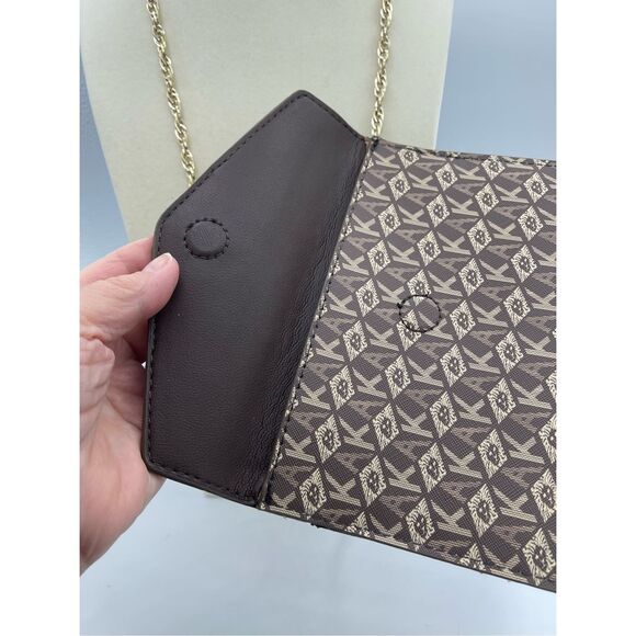 Anne Klein logo envelope shoulder bag clutch - Picture 8 of 8